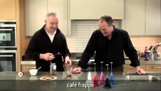 How to make a frappé coffee using an aerolatte milk frother [upl. by Duntson]