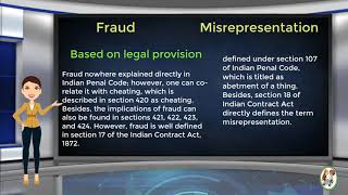 What is Difference Between Fraud amp Misrepresentation [upl. by Garth863]