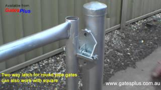 Gate Latch 2 way for round pipe and square [upl. by Hooker]