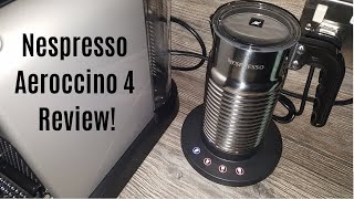 Nespresso Aeroccino 4 Milk Frother Review  Worth upgrading from the Aeroccino 3 [upl. by Enelez]