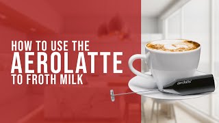 How To Use the AeroLatte To Froth Milk [upl. by Aiem]