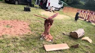 A fabulous range of wooden sculpture at Caerleon festival 2024 [upl. by Yann]