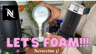 How To Foam Milk With Aeroccino 3 Make Coffee With Foam Tips amp Tricks  Easy Foamed Latte Recipe [upl. by Anera]