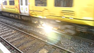 Merseyrail 507 009 making arcs at Birkdale station [upl. by Skantze]