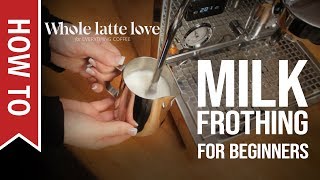 How To Milk Frothing for Beginners 5 Tips [upl. by Babbie710]