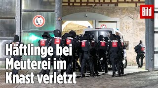 Gefängnismeuterei Polizei stürmt Knast in Thüringen  JVA Untermaßfeld [upl. by Groves733]